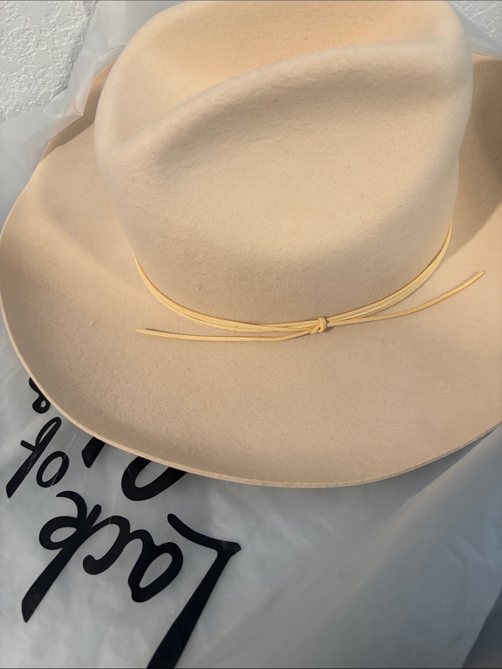 Lack Of Color Ivory Goldfinger Wide Brim 100% Wool Hat SZ XL Desert Boho NWT - Picture 13 of 13